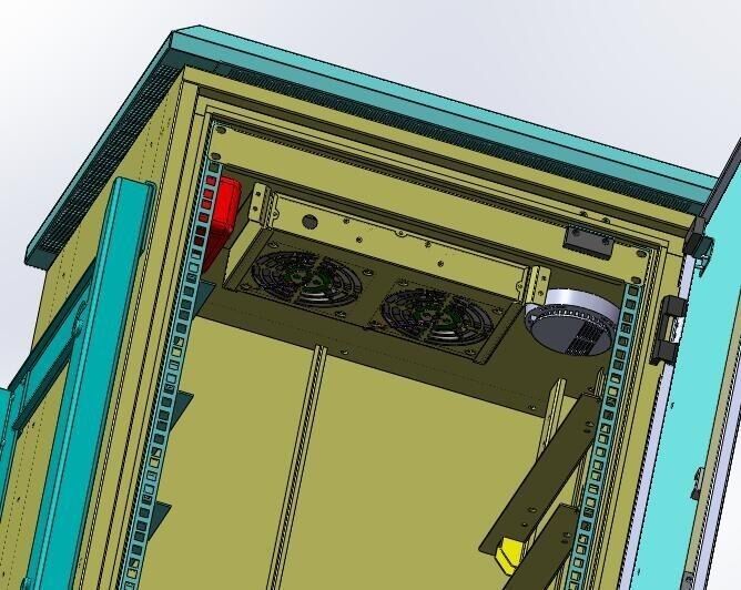 リチウム鉄電池IP55の10部分のバッテリー・モジュールが付いている屋外のキャビネット240V ACヒーター